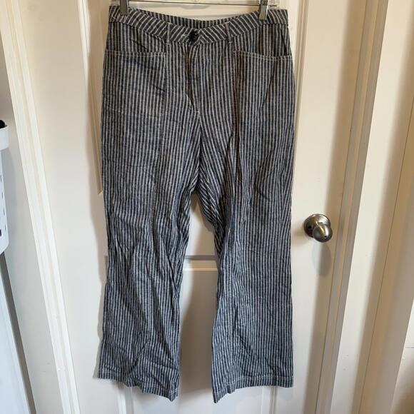 Sundance Pants - Sundance Women's Striped Linen Blend Pants Size 6
